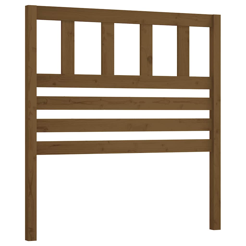 Uzglavlje za krevet boja meda 81 x 4 x 100 cm masivna borovina