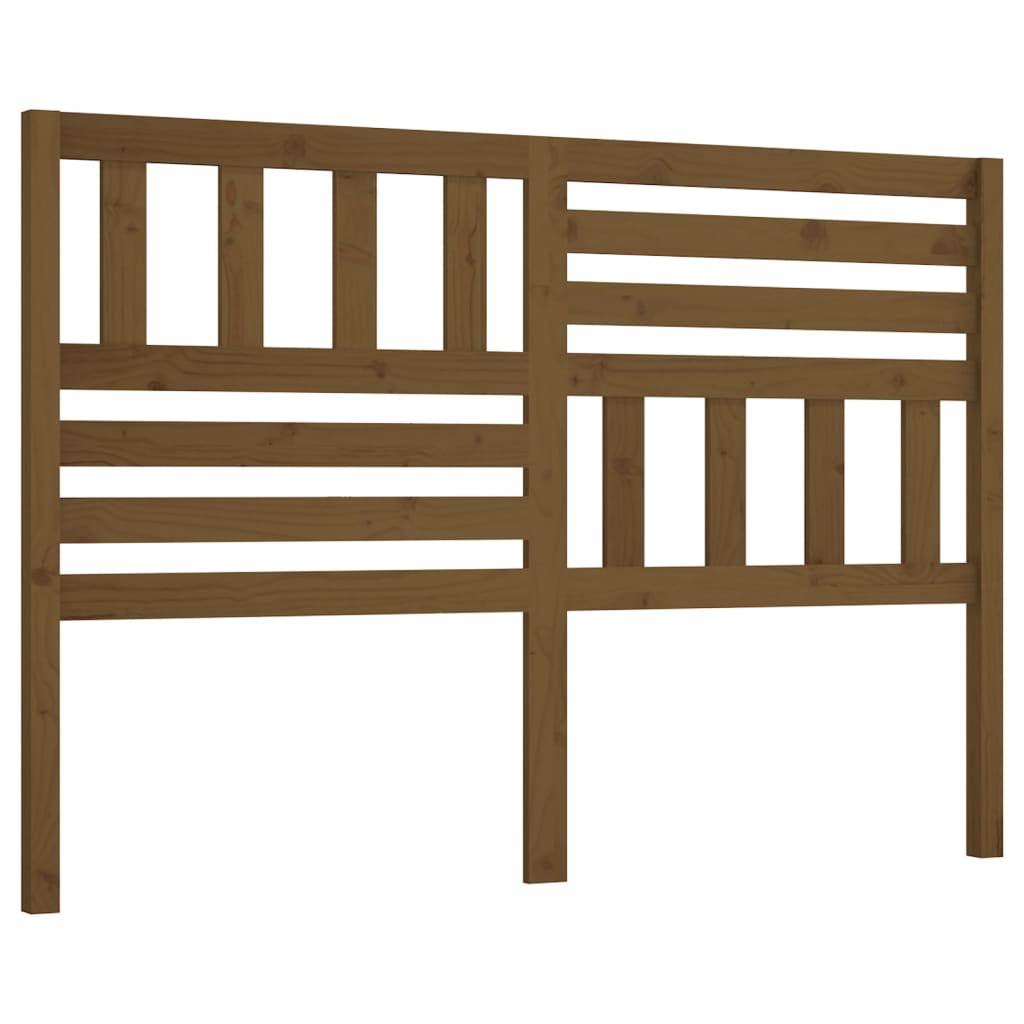 Uzglavlje za krevet boja meda 141 x 4 x 100 cm masivna borovina