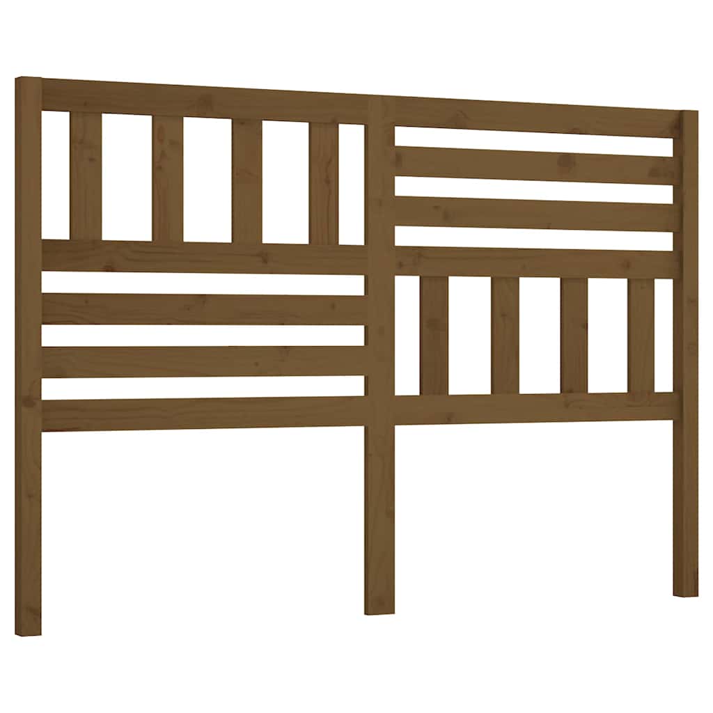 Uzglavlje za krevet boja meda 166 x 4 x 100 cm masivna borovina