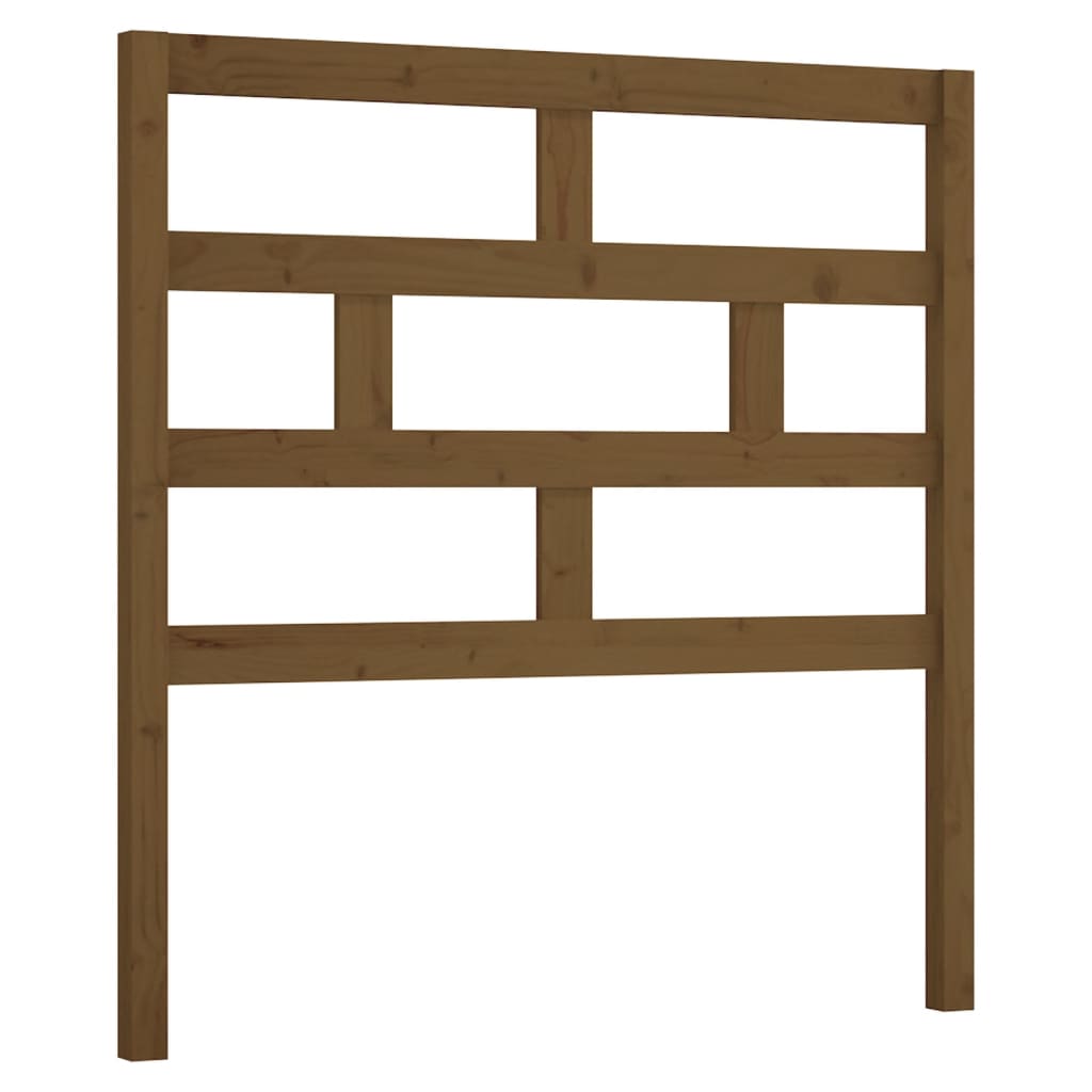 Uzglavlje za krevet boja meda 106 x 4 x 100 cm masivna borovina