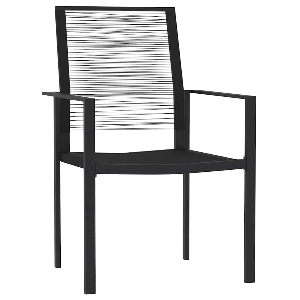 3-dijelni vrtni blagovaonski set crni