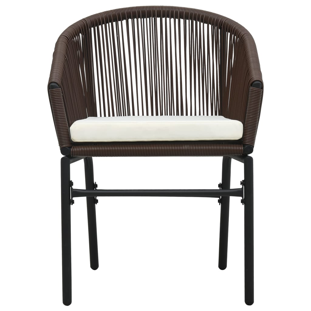 7-dijelni vrtni blagovaonski set smeđi