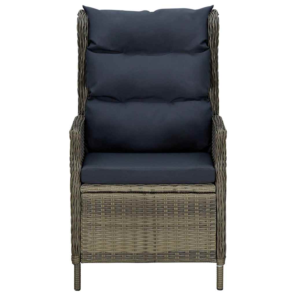3-dijelni vrtni blagovaonski set smeđi Smeđa Dužina stola 80 cm