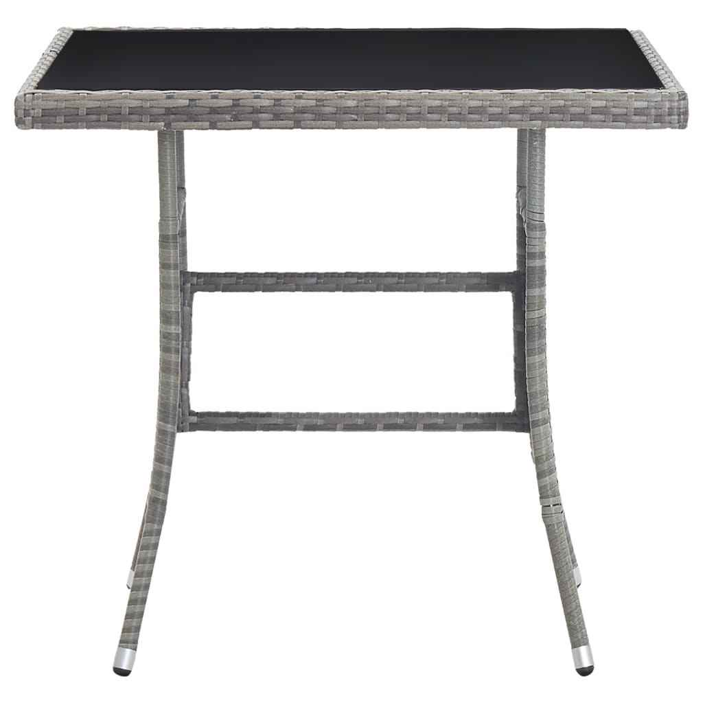Vrtni stol sivi 80 x 80 x 74 cm od poliratana