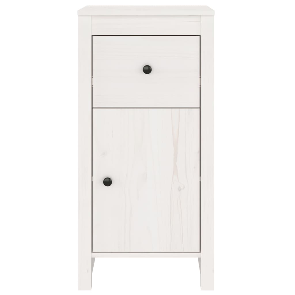 Komode 2 kom bijela 40x35x80 cm od masivne borovine