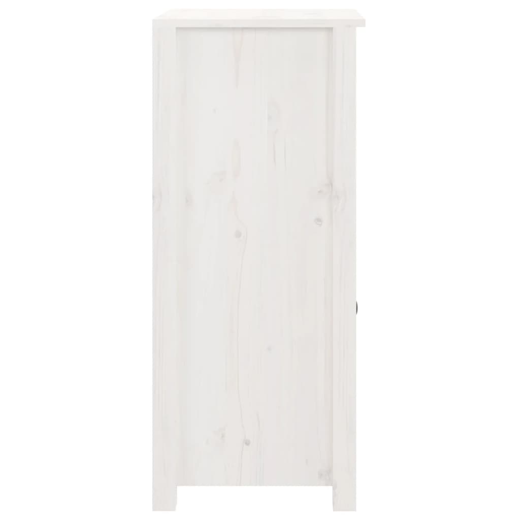 Komode 2 kom bijela 40x35x80 cm od masivne borovine
