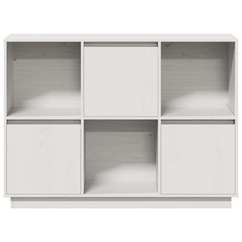 Komoda bijela 110,5x35x80 cm od masivne borovine