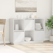 Komoda bijela 110,5x35x80 cm od masivne borovine