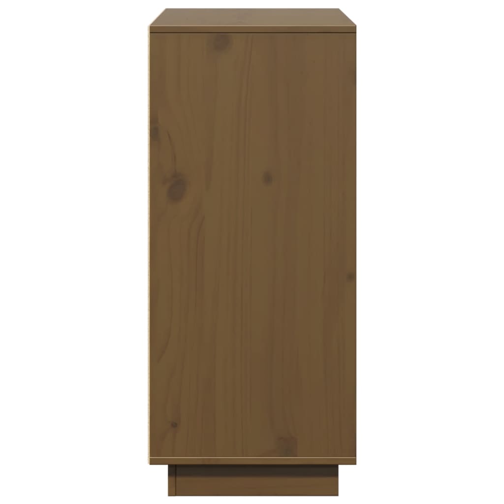 Komoda smeđa boja meda 110,5x35x80 cm od masivne borovine