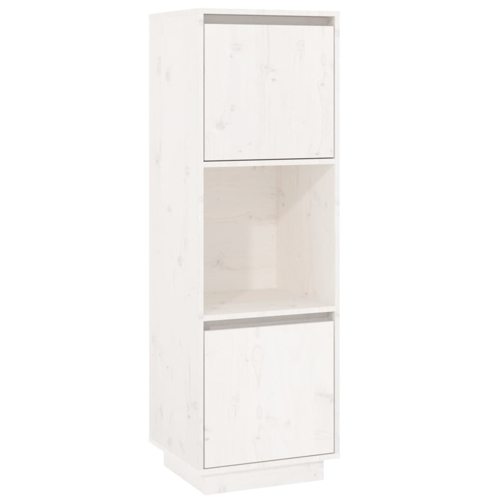 Visoka komoda bijela 38x35x117 cm od masivne borovine