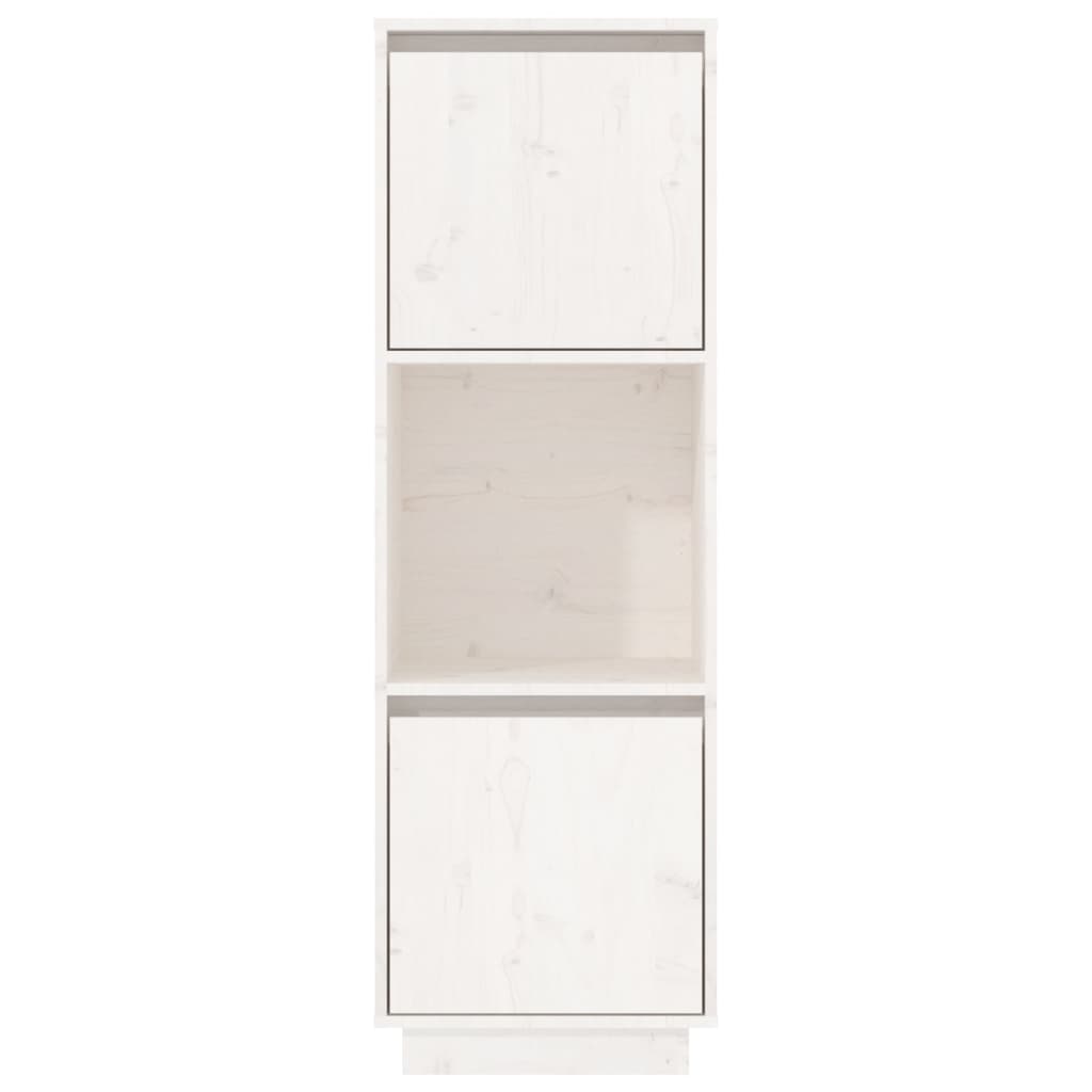 Visoka komoda bijela 38x35x117 cm od masivne borovine