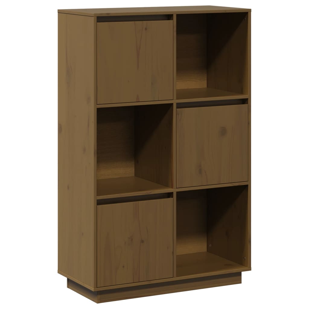 Visoka komoda boja meda 74 x 35 x 117 cm od masivne borovine