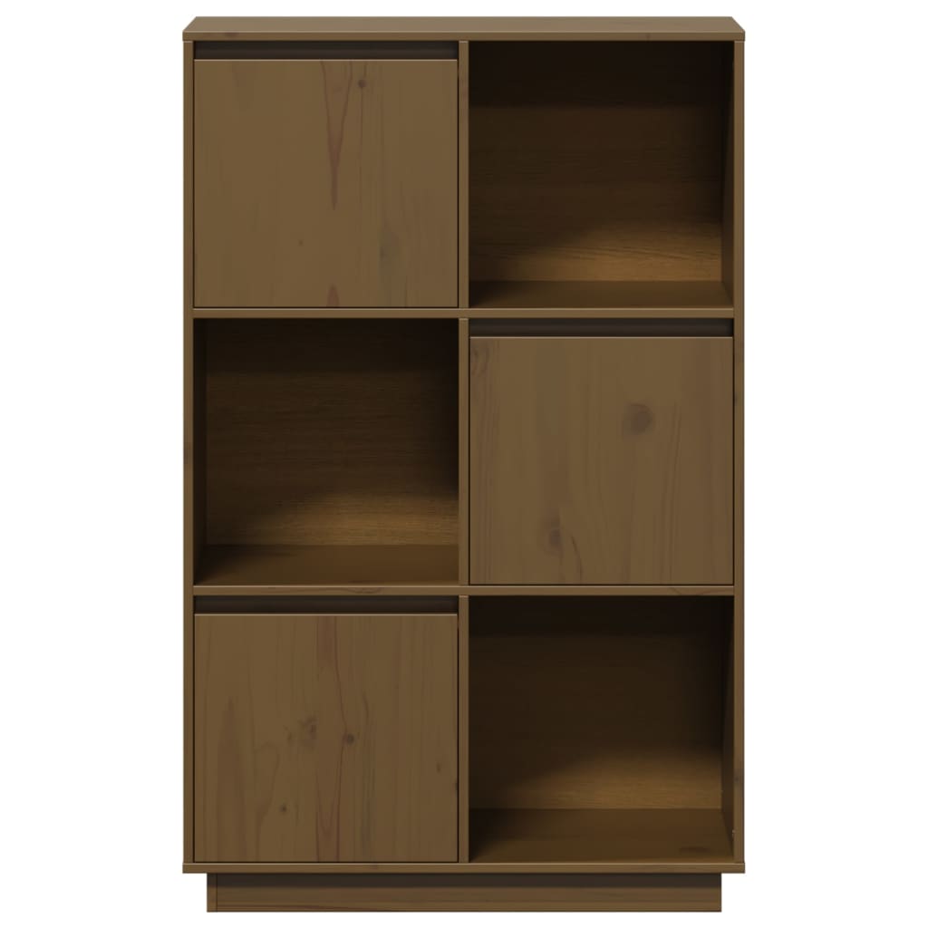 Visoka komoda boja meda 74 x 35 x 117 cm od masivne borovine