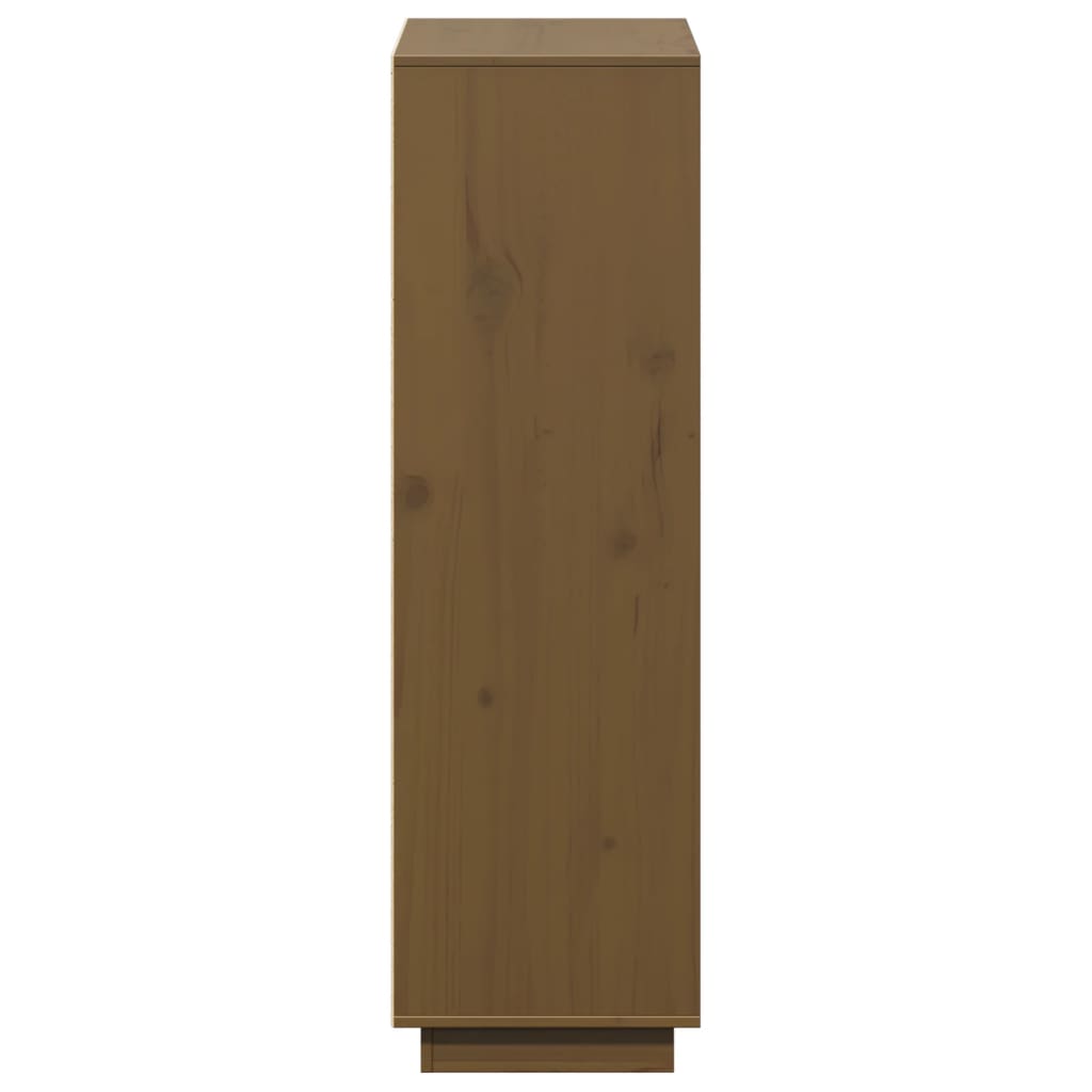 Visoka komoda boja meda 74 x 35 x 117 cm od masivne borovine