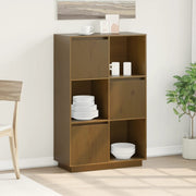 Visoka komoda boja meda 74 x 35 x 117 cm od masivne borovine