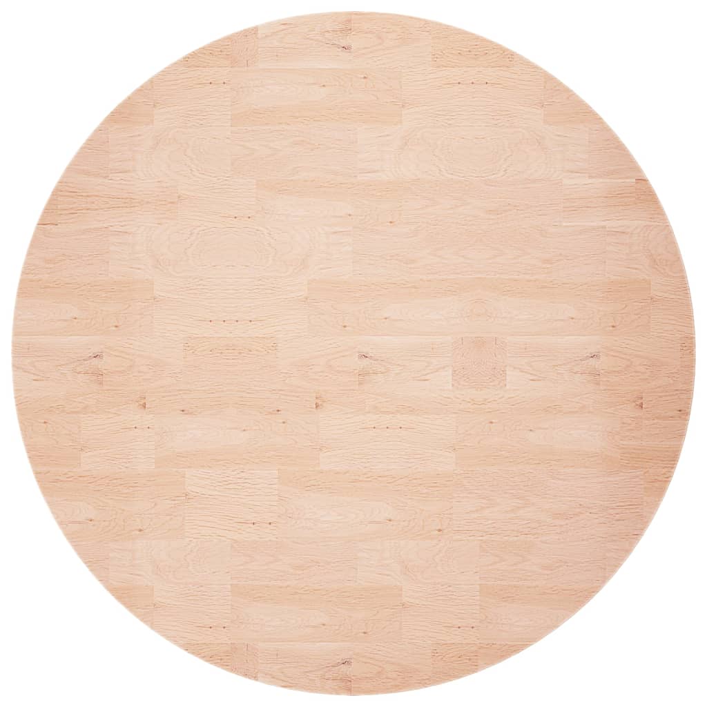 Okrugla stolna ploča Ø80x1,5 cm od netretirane hrastovine