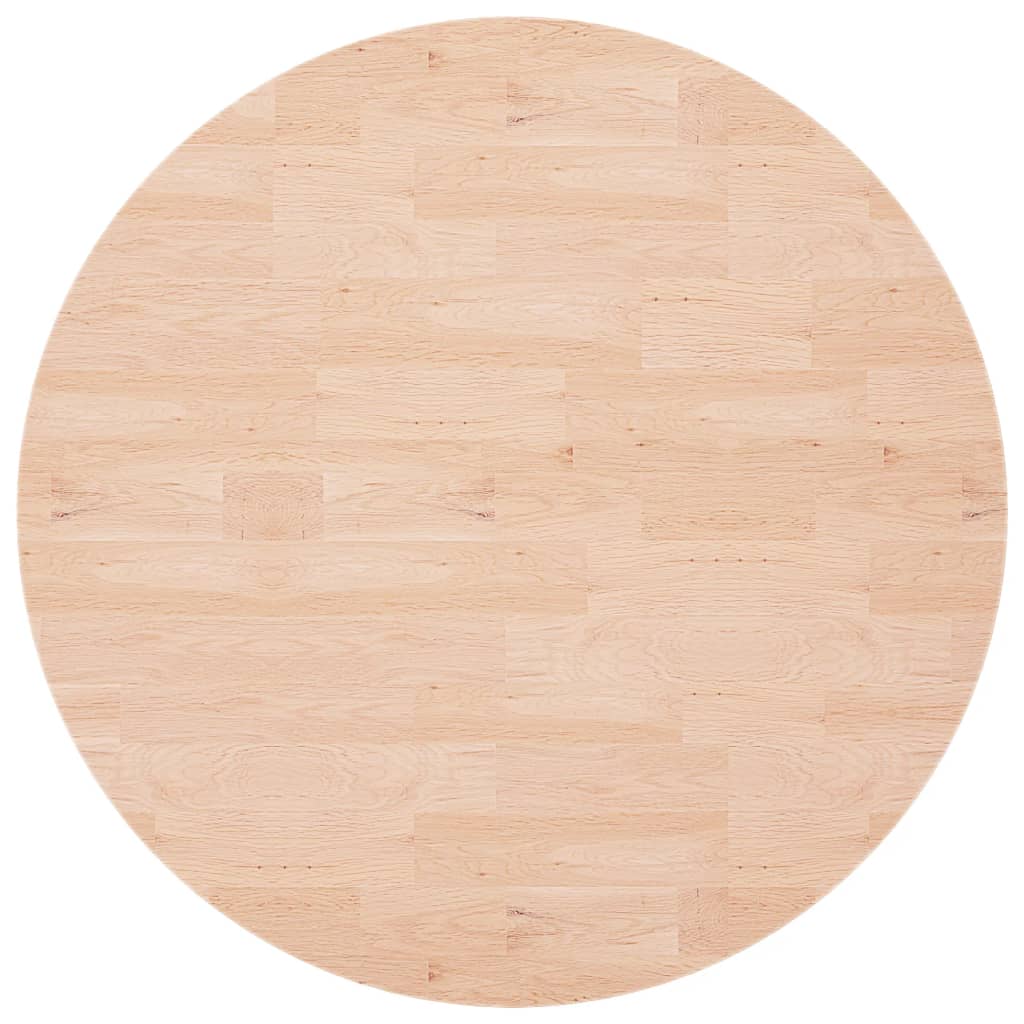 Okrugla stolna ploča Ø90x1,5 cm od netretirane hrastovine