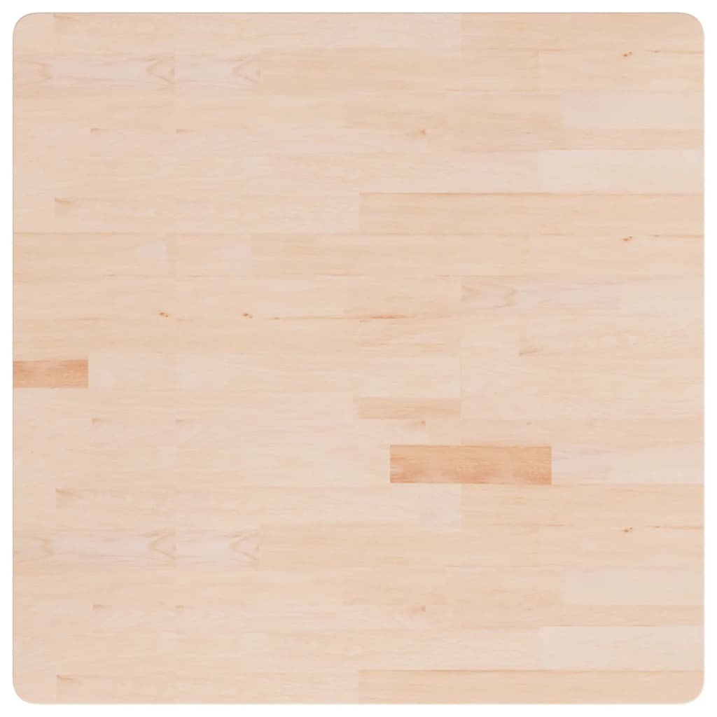 Četvrtasta stolna ploča 90x90x1,5 cm netretirana hrastovina