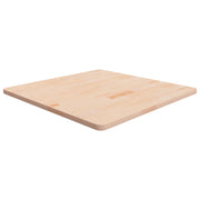 Četvrtasta stolna ploča 80 x 80 x 2,5 cm netretirana hrastovina