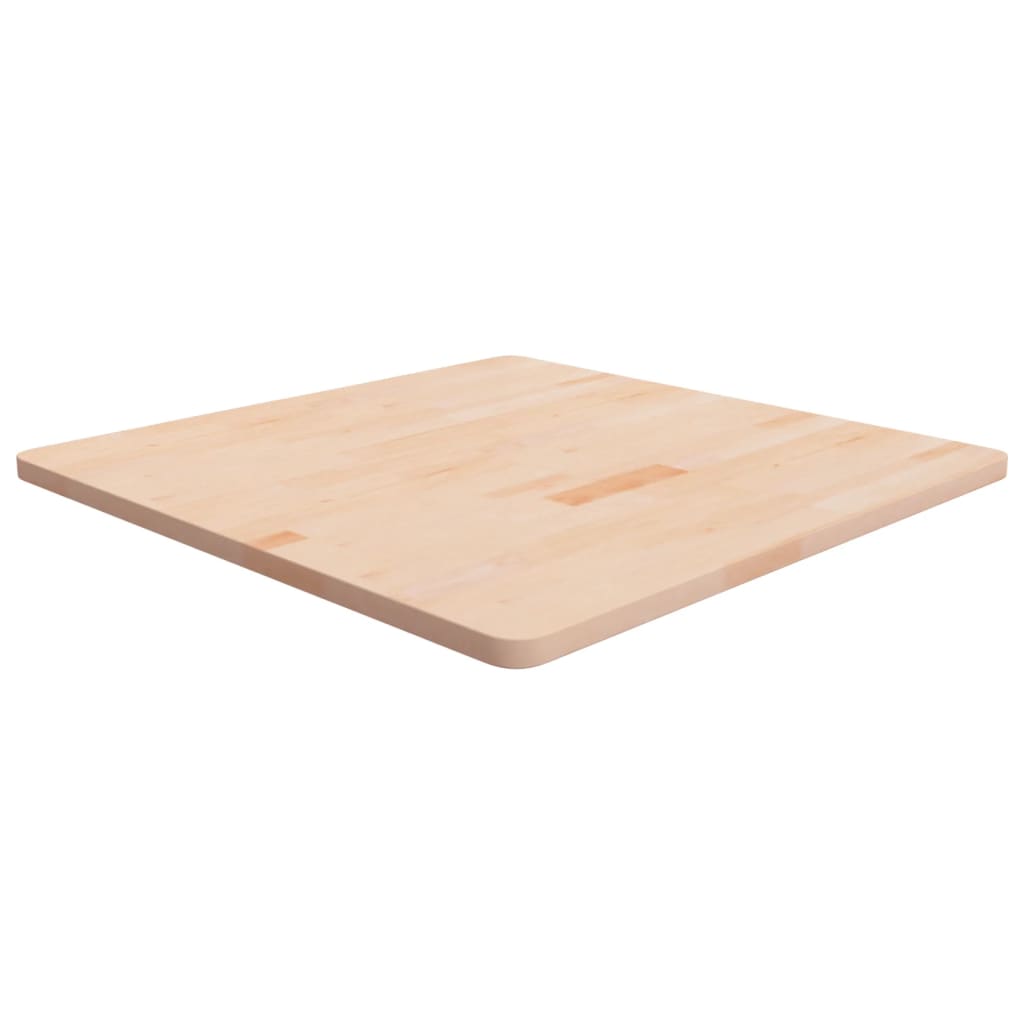 Četvrtasta stolna ploča 80 x 80 x 2,5 cm netretirana hrastovina
