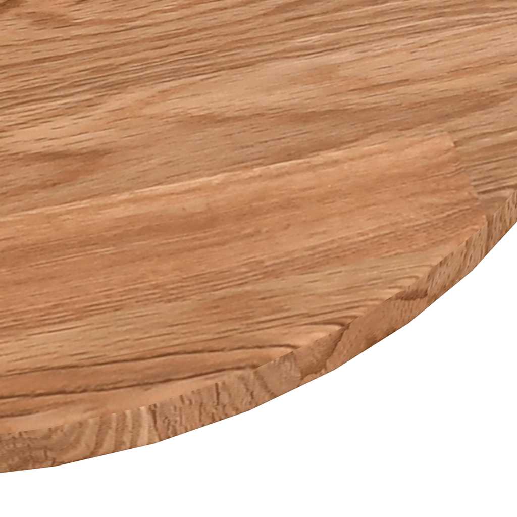 Okrugla stolna ploča smeđa Ø50x1,5 cm tretirana hrastovina