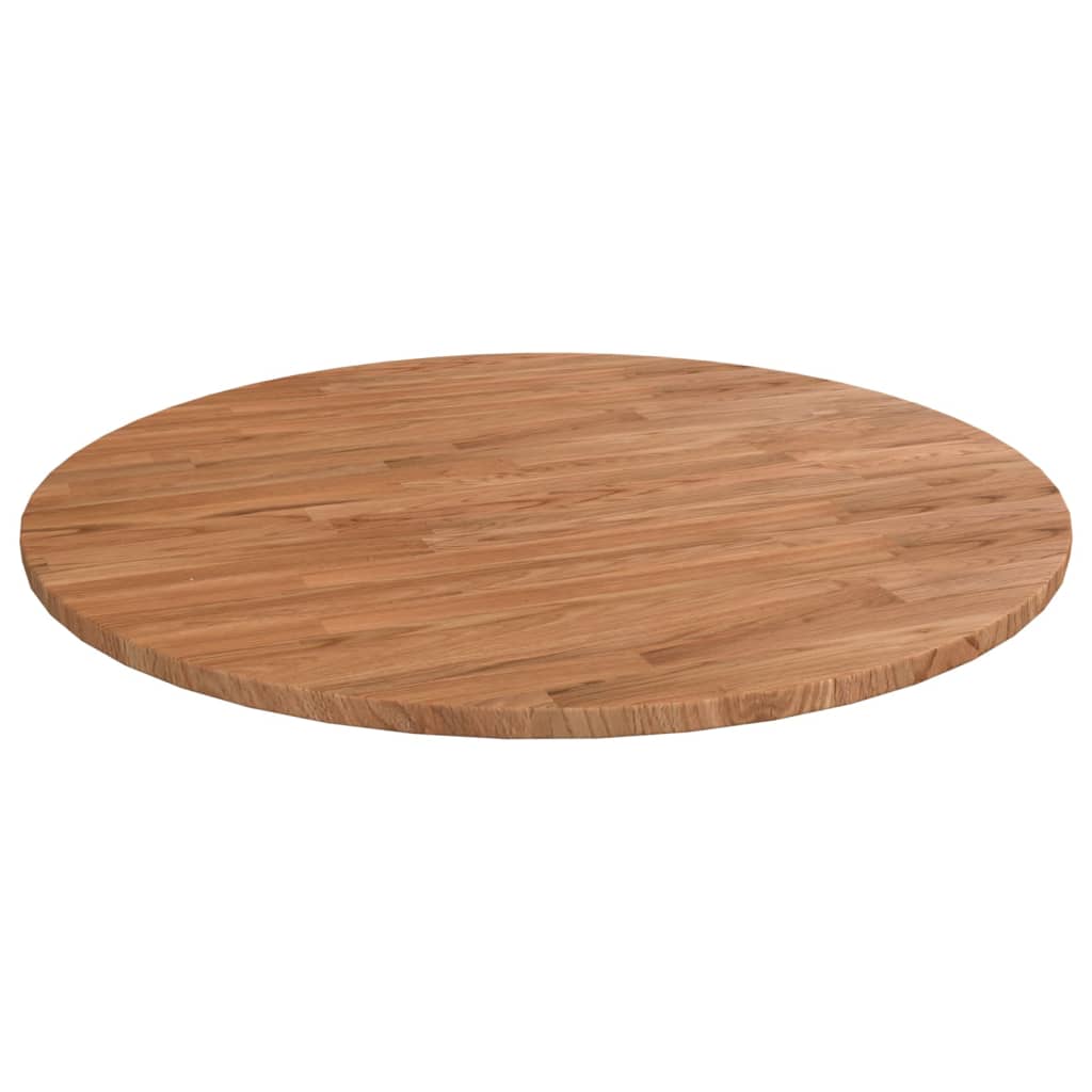 Okrugla stolna ploča smeđa Ø 90 x 1,5 cm tretirana hrastovina