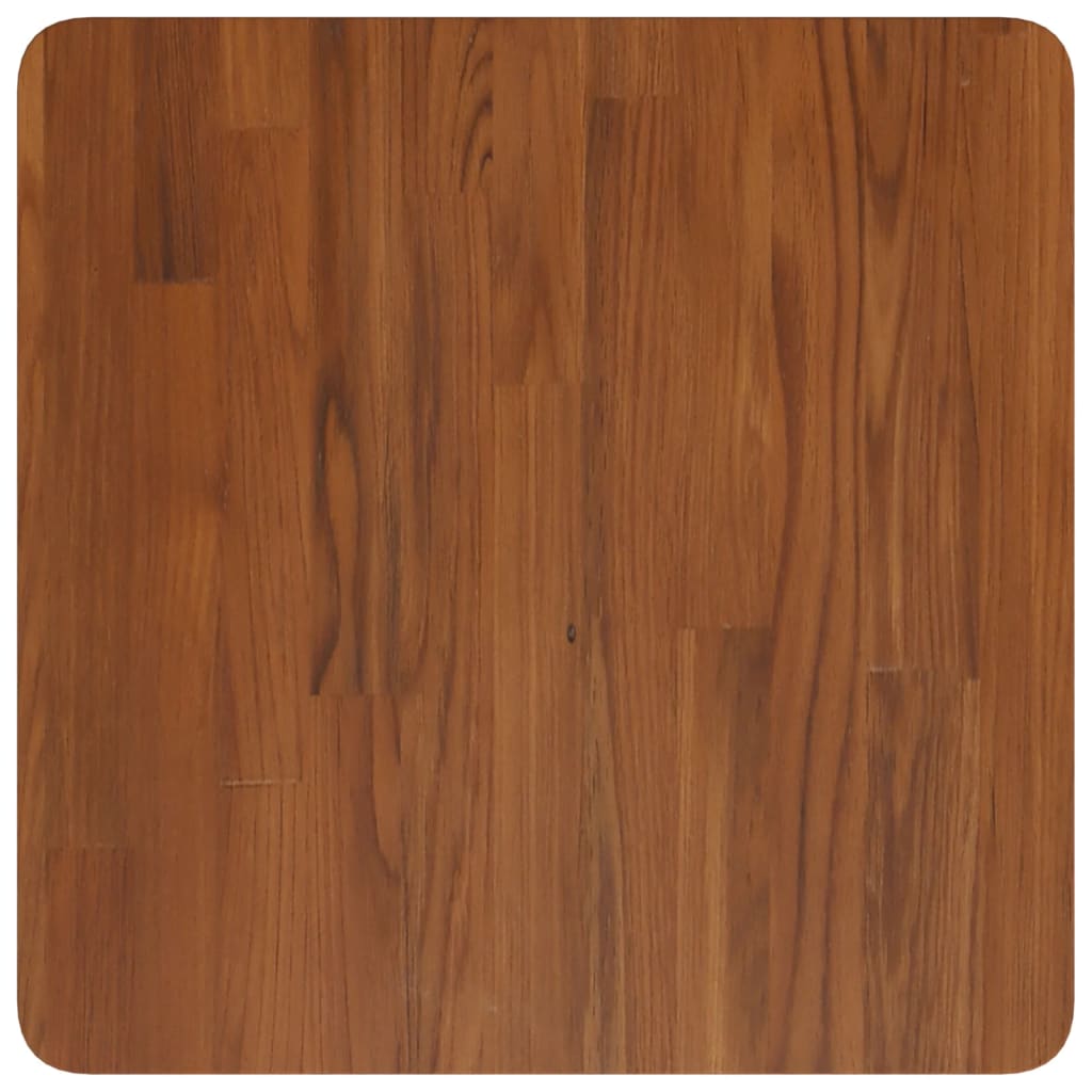 Četvrtasta stolna ploča tamnosmeđa 50x50x1,5 cm tretirani hrast
