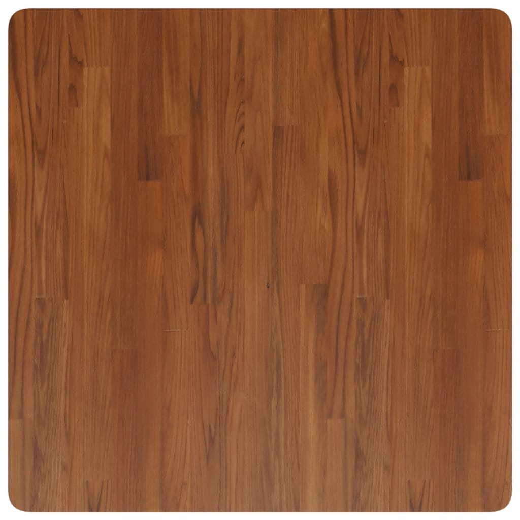 Četvrtasta stolna ploča tamnosmeđa 80x80x1,5 cm tretirani hrast