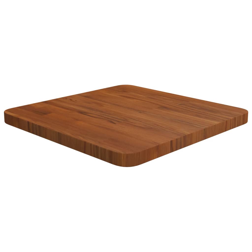 Četvrtasta stolna ploča smeđa 40x40x2,5 cm tretirana hrastovina
