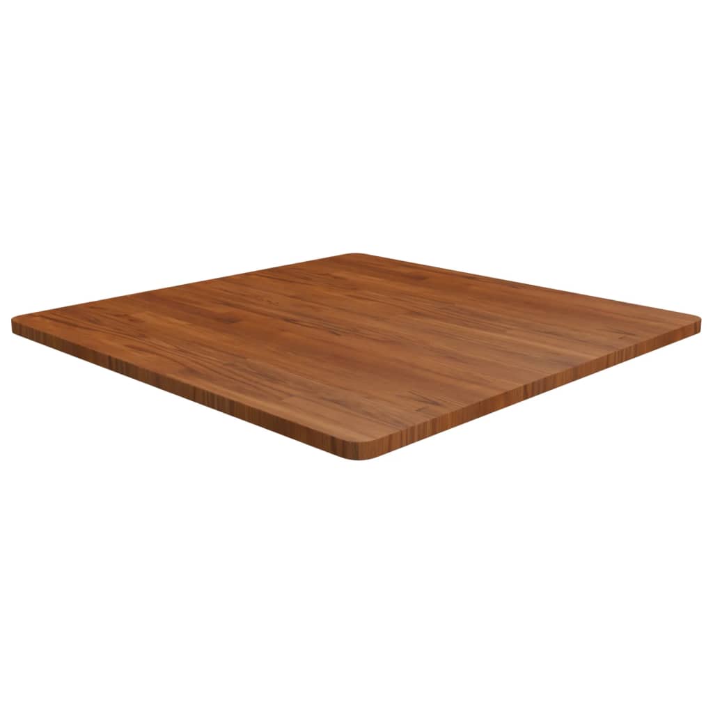 Četvrtasta stolna ploča smeđa 90x90x2,5 cm tretirana hrastovina