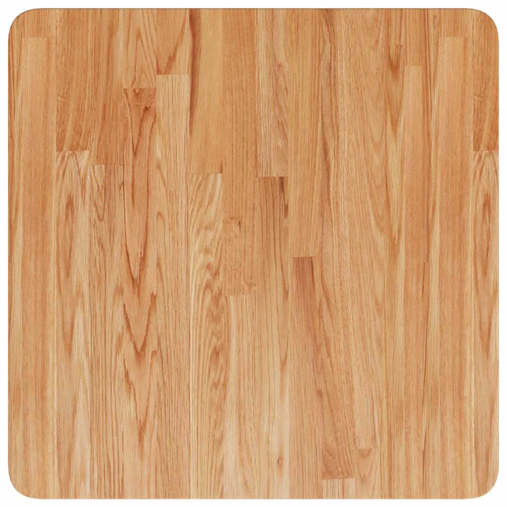 Četvrtasta stolna ploča smeđa 50x50x4 cm tretirana hrastovina