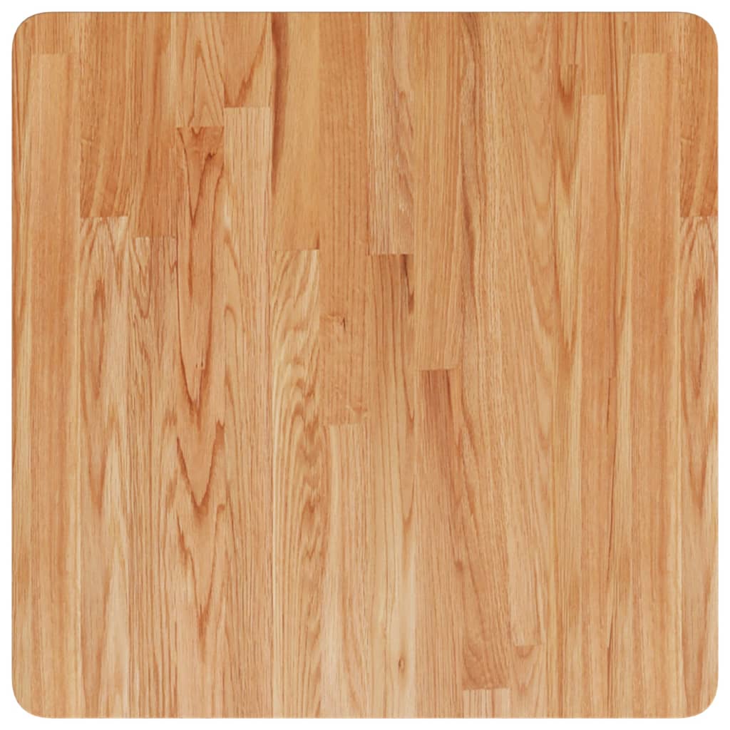 Četvrtasta stolna ploča smeđa 60x60x4 cm tretirana hrastovina