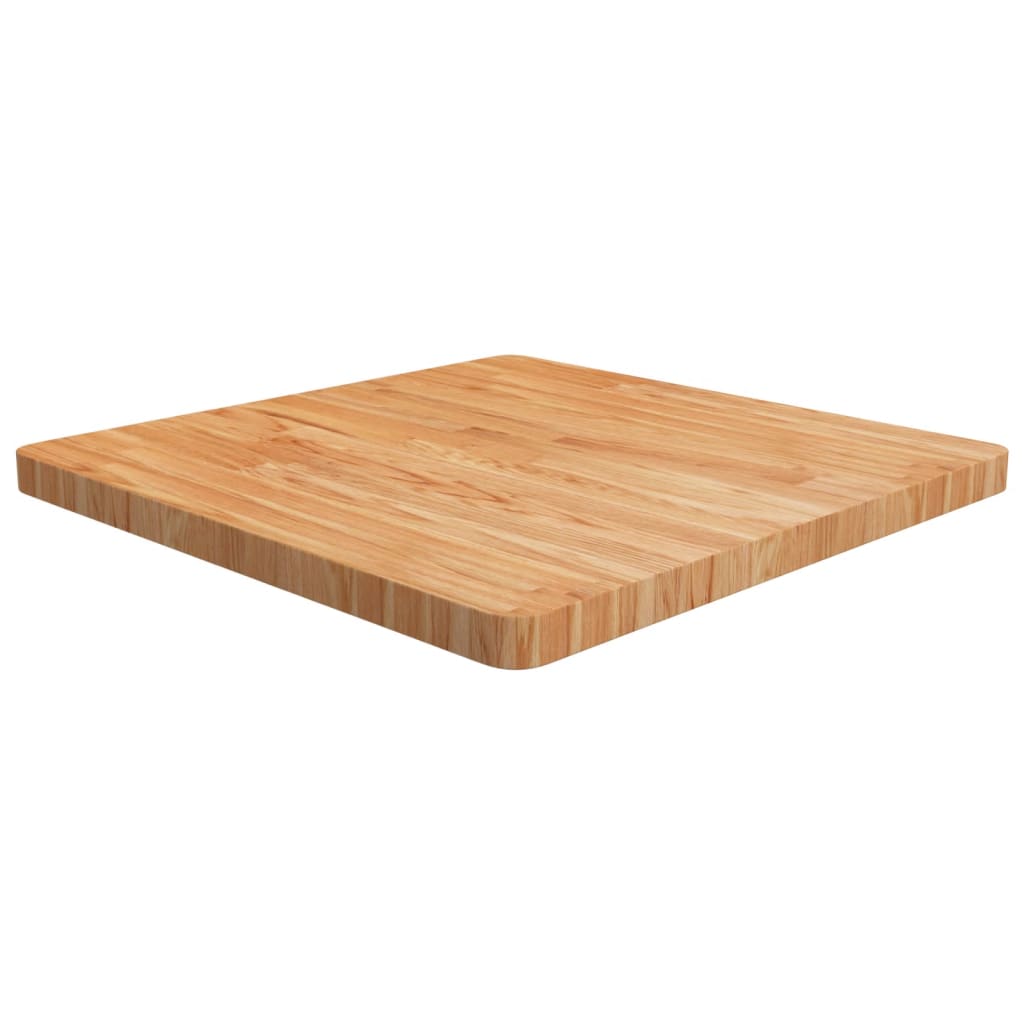 Četvrtasta stolna ploča smeđa 70x70x4 cm tretirana hrastovina