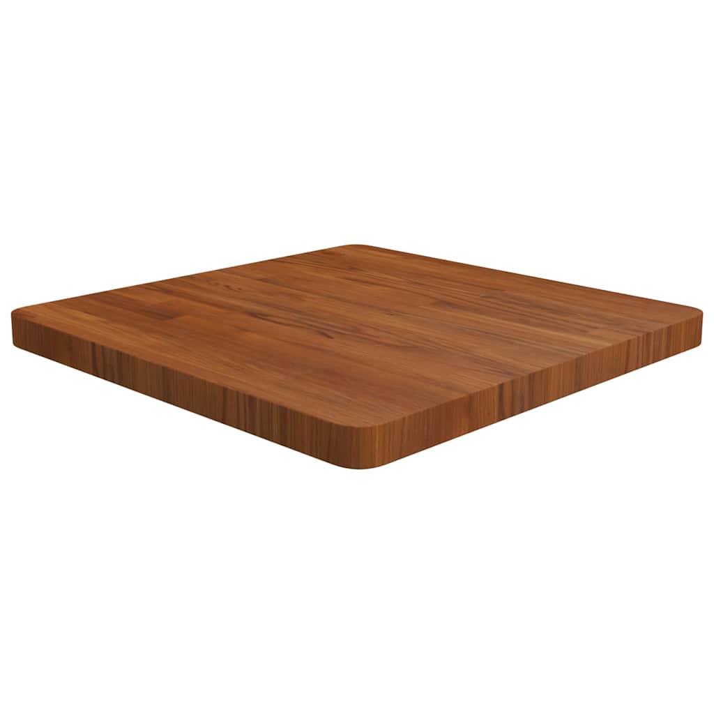Četvrtasta stolna ploča tamnosmeđa 60x60x4 cm tretirani hrast