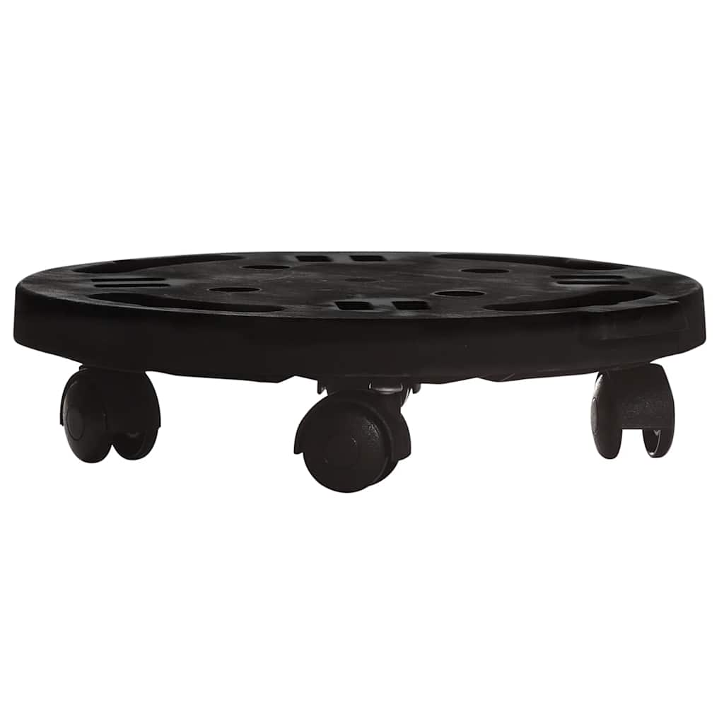 Kolica za biljke s kotačima promjer 30 cm crna 170 kg