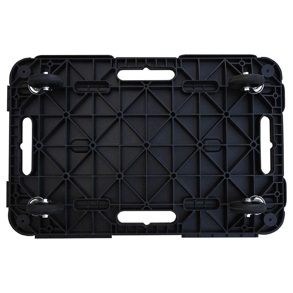 Transportna kolica crna 58 x 38 x 12 cm PP