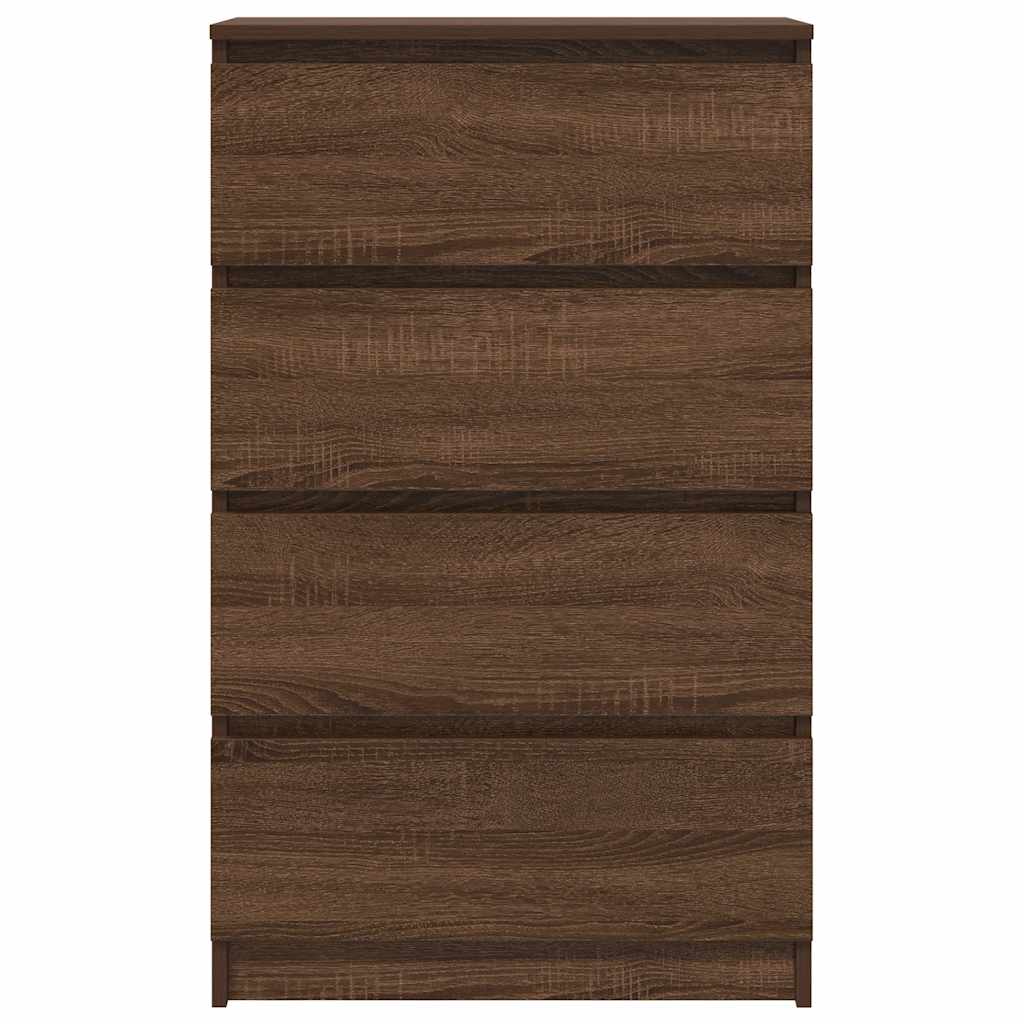 Komoda boja smeđeg hrasta 60 x 35 x 98,5 cm konstruirano drvo