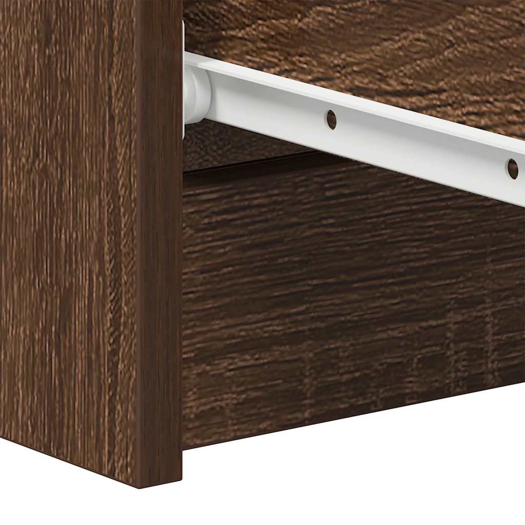 Komoda boja smeđeg hrasta 60 x 35 x 98,5 cm konstruirano drvo