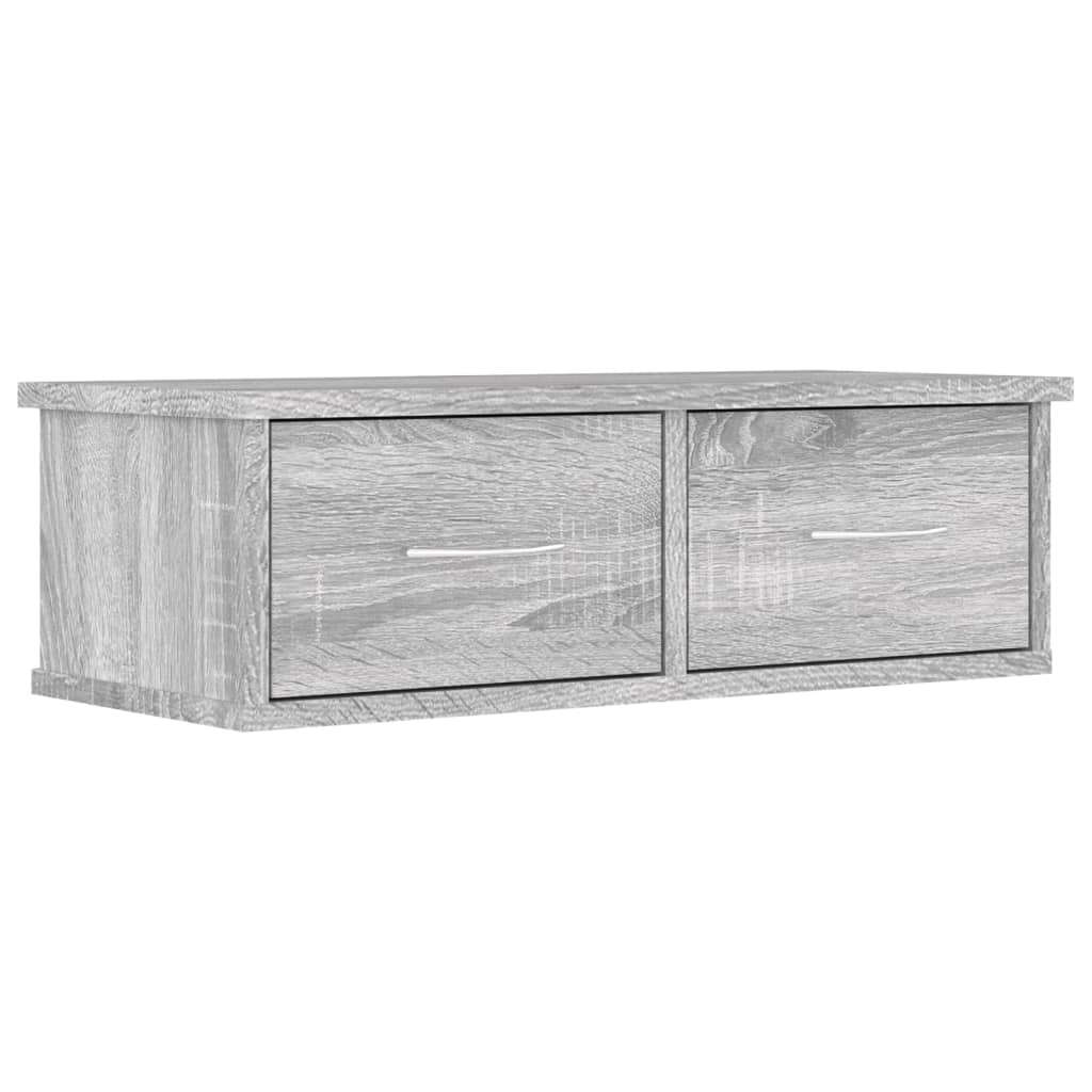 Zidni ormarić boja sivog hrasta 60x26x18,5 cm konstruirano drvo