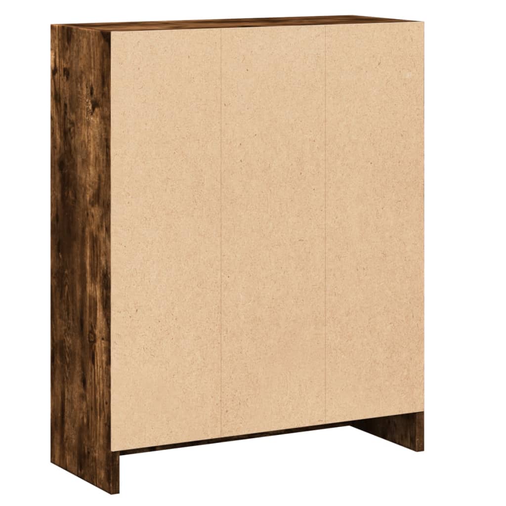 Polica za knjige dimljeni hrast 60x24x76 cm konstruirano drvo