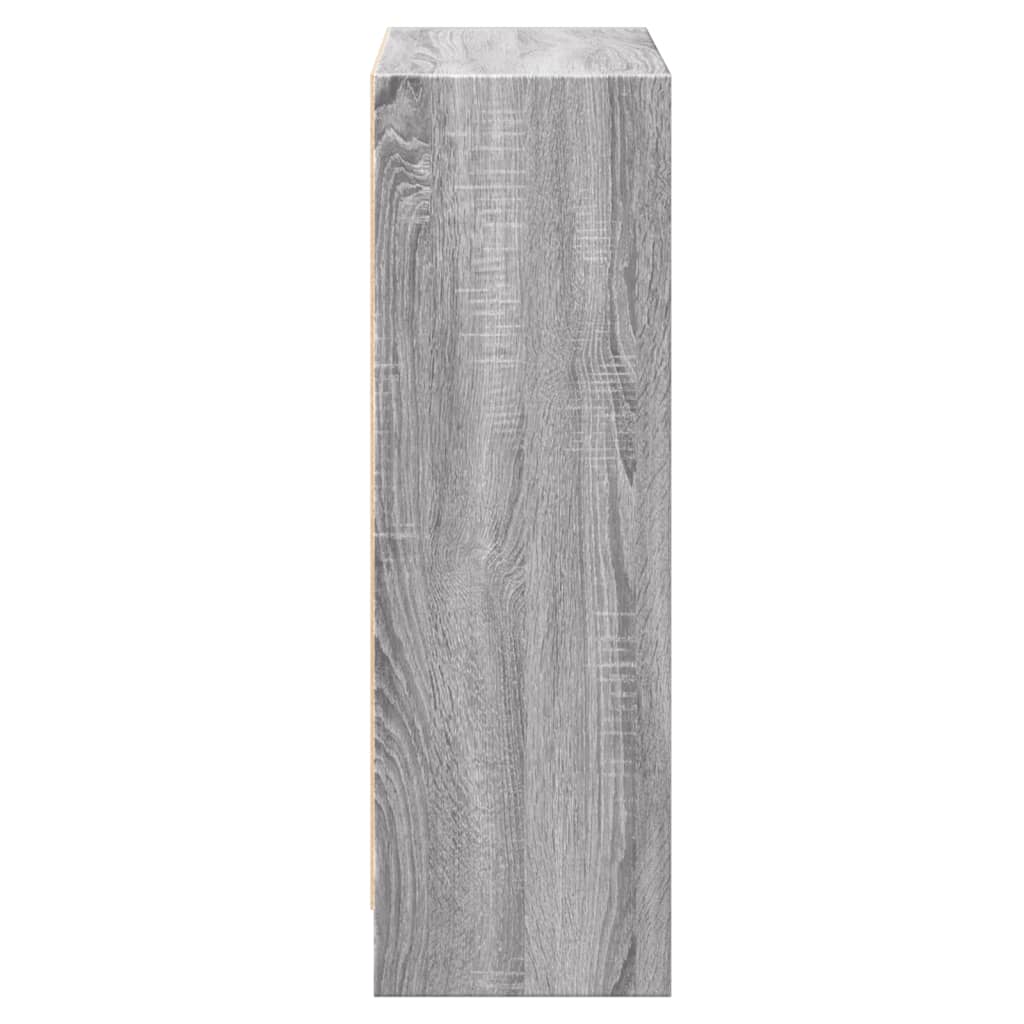 Polica za knjige sivi hrast 60x24x76 cm konstruirano drvo