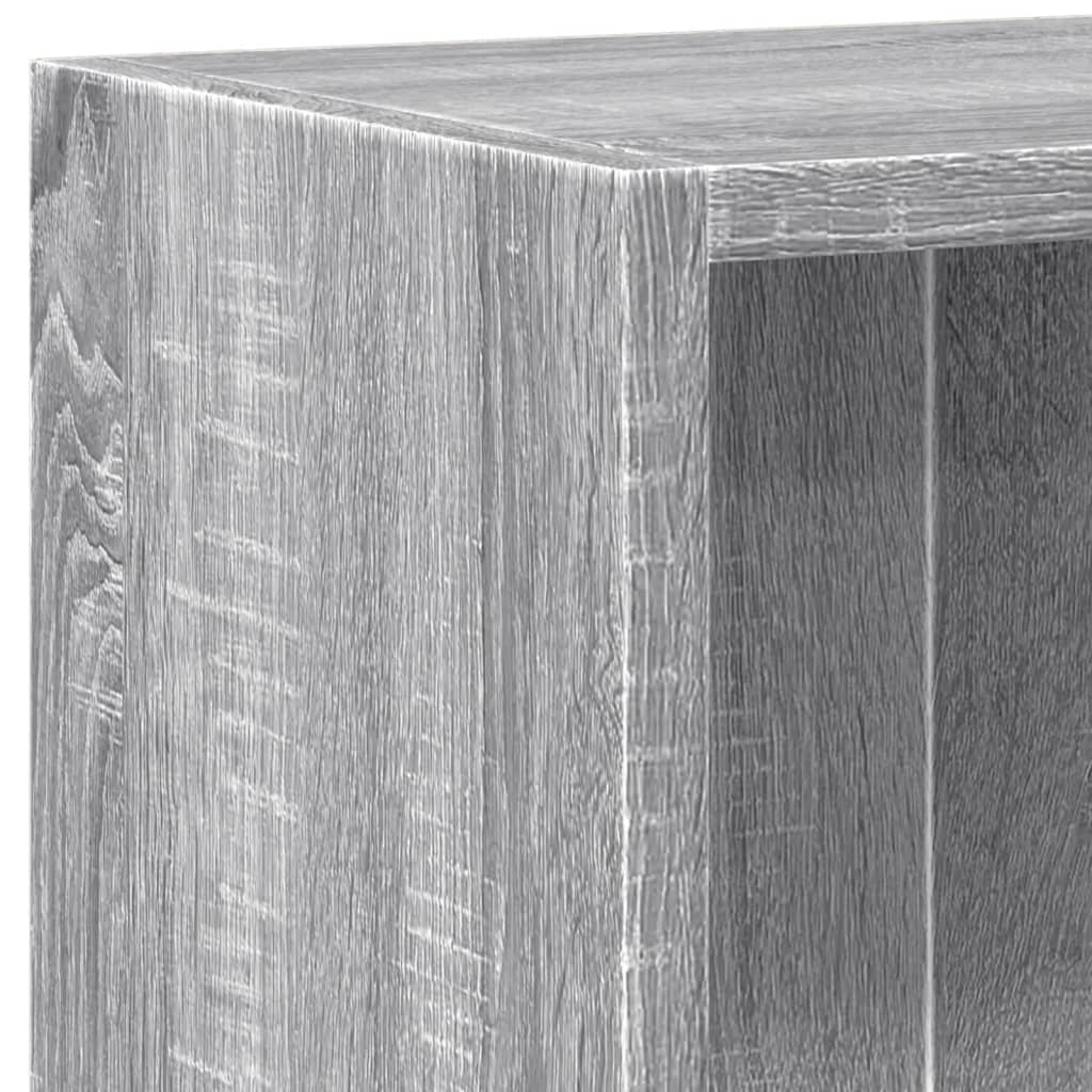 Polica za knjige sivi hrast 60x24x76 cm konstruirano drvo