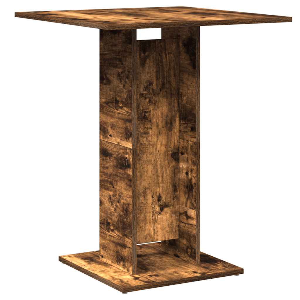 Bistro stol boja dimljenog hrasta 60x60x75 cm konstruirano drvo