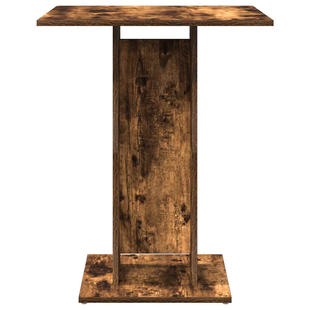 Bistro stol boja dimljenog hrasta 60x60x75 cm konstruirano drvo