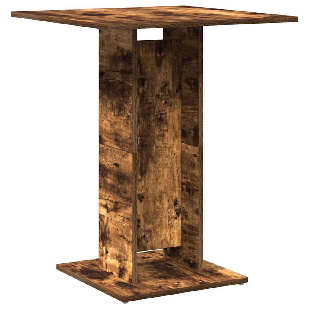 Bistro stol boja dimljenog hrasta 60x60x75 cm konstruirano drvo