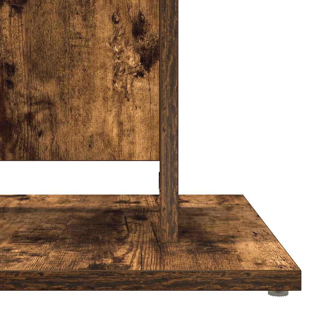 Bistro stol boja dimljenog hrasta 60x60x75 cm konstruirano drvo