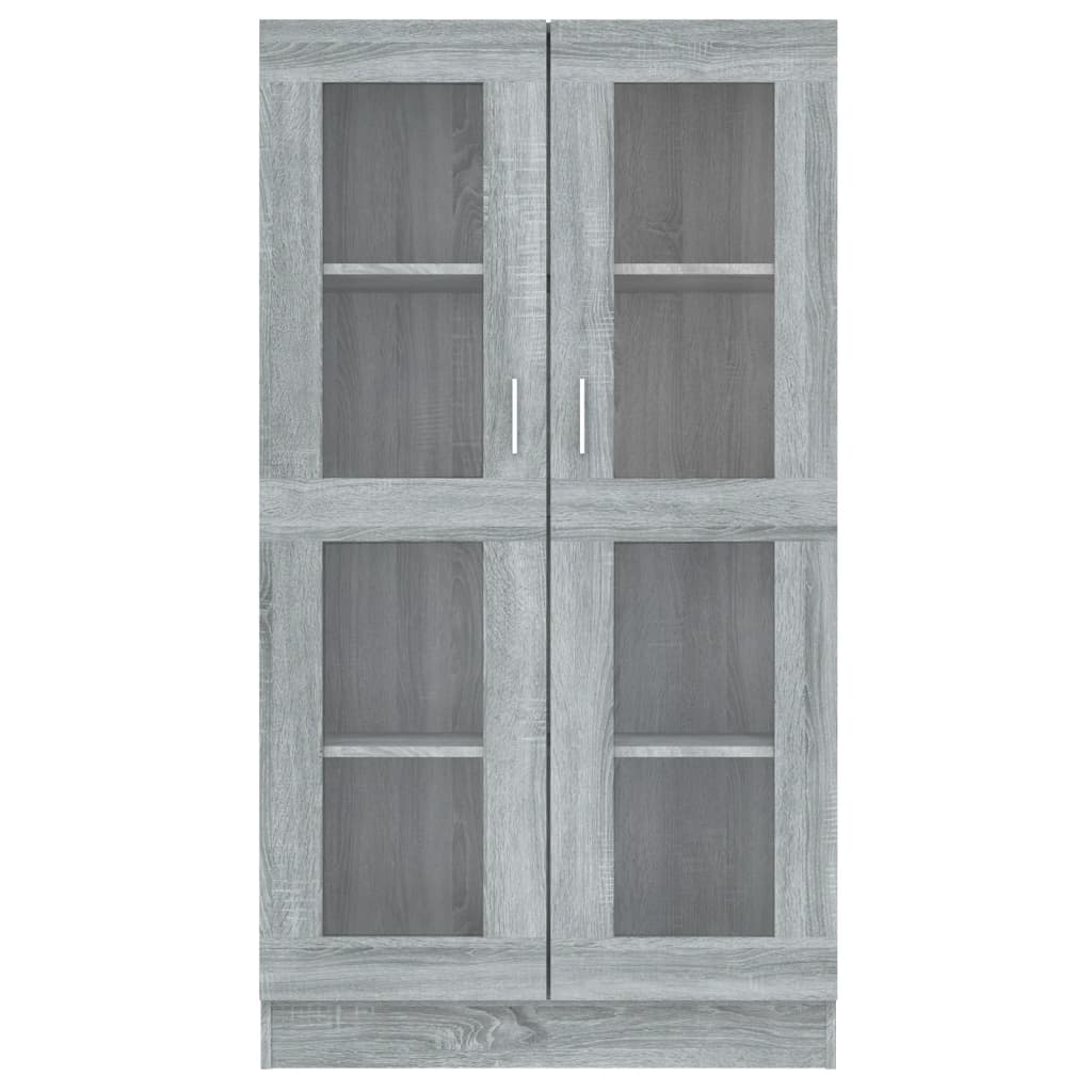 Vitrina siva boja hrasta sonome 82,5 x 30,5 x 150 cm drvena