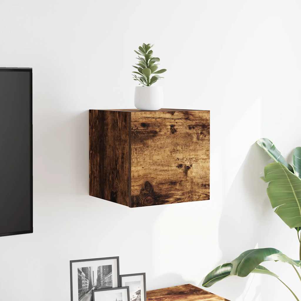 Zidni TV ormarić boja dimljenog hrasta 30,5 x 30 x 30 cm