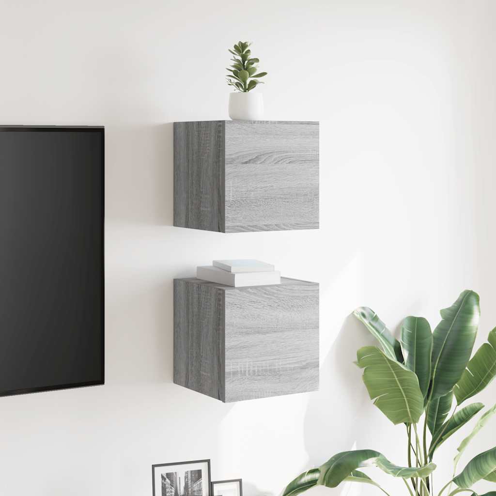 Zidni TV ormarići 2 kom boja hrasta sonome 30,5 x 30 x 30 cm