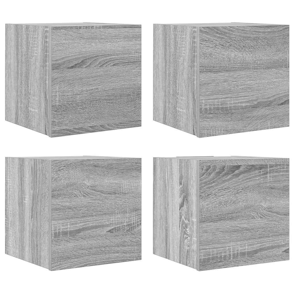 Zidni TV ormarići 4 kom boja hrasta sonome 30,5 x 30 x 30 cm